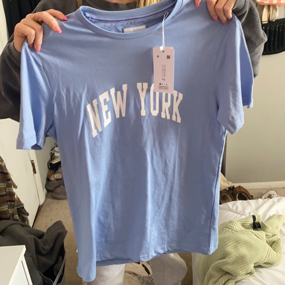 Blue New York tee